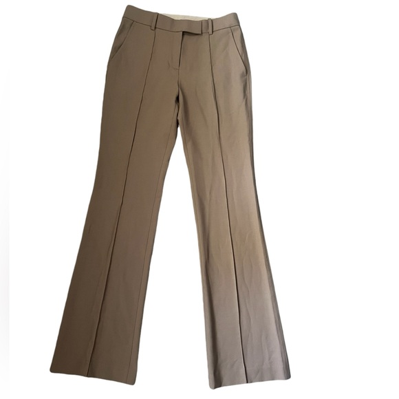 Helmut Lang Taupe Pinched Seam Trousers Size 2 - Picture 6 of 14